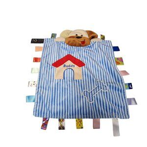 Taggies Blanket With Dog Design & Tags